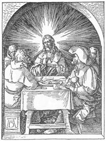 Christ and the Disciples at Emmaus - Альбрехт Дюрер