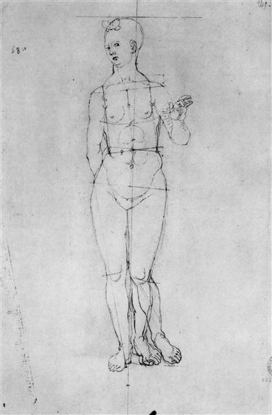 Female Nude, 1506 - Альбрехт Дюрер