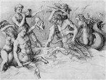 Fighting Seekentauren - Albrecht Dürer