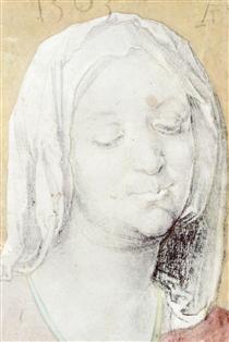 Head of Mary - Albrecht Dürer