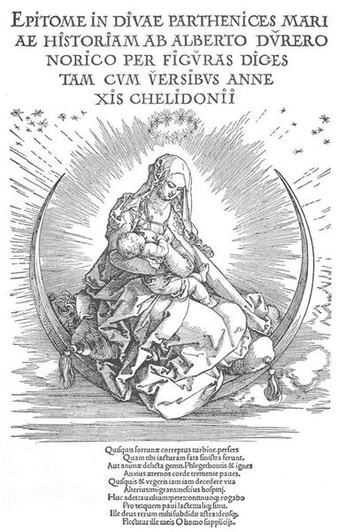 Мадонна как кормящая мать и божественное существо, 1511 - Альбрехт Дюрер