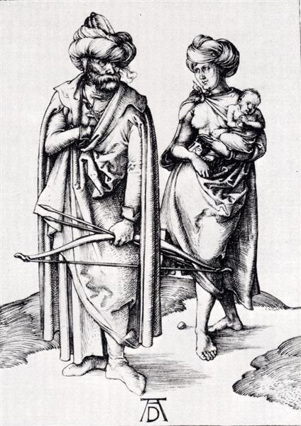 Восточное семейство, 1496 - Альбрехт Дюрер
