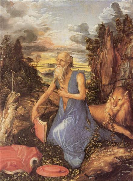 Кающийся Иероним, c.1494 - 1497 - Альбрехт Дюрер