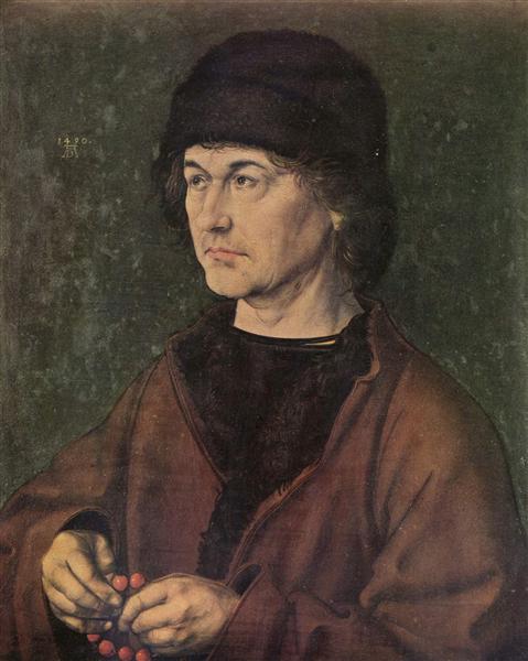 Portrait of Albrecht Dürer the Elder, 1490 - 杜勒