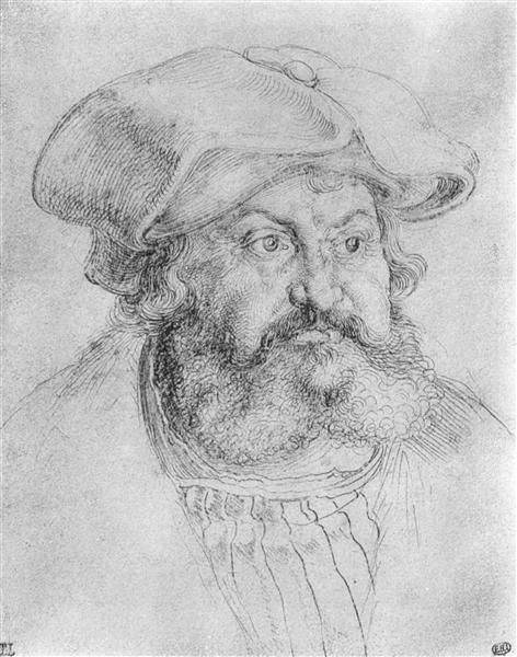 Portrait of Elector Friedrich the Wise, 1523 - Alberto Durero