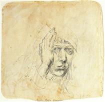 Self-Portrait with a wrap - Albrecht Durer