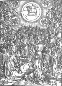 The Adoration of the Lamb and the Hymn of the Chosen - Albrecht Durer