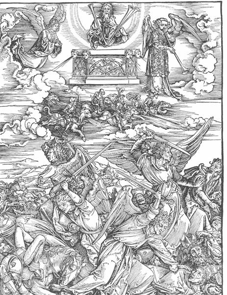 The Battle of the Angels, 1497 - 1498 - Альбрехт Дюрер