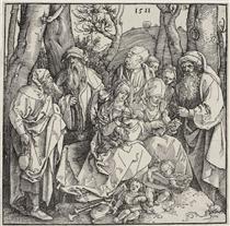The Holy Kinship and Two Musical Angels - Albrecht Dürer