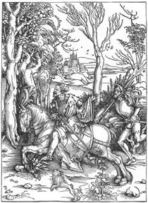 The Knight and the Landsknecht - Albrecht Dürer