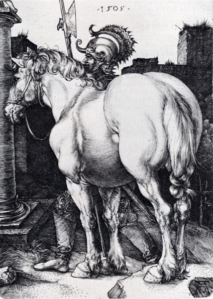 Большая лошадь, 1509 - Альбрехт Дюрер