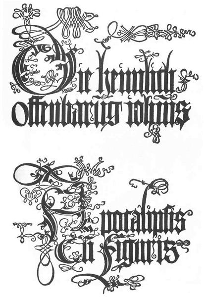 Title page to the edition of 1498, 1497 - 1498 - Albrecht Dürer