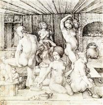 Woman`s Bath - Albrecht Durer