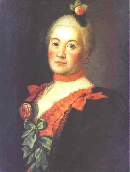 Portrait of Princess T.A.Trubetzkaya, 1761 - Алексей Антропов