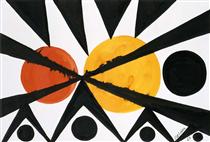 Across the Orange Moons - Alexander Calder