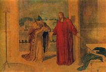 Jesus and Nicodemus - Олександр Іванов
