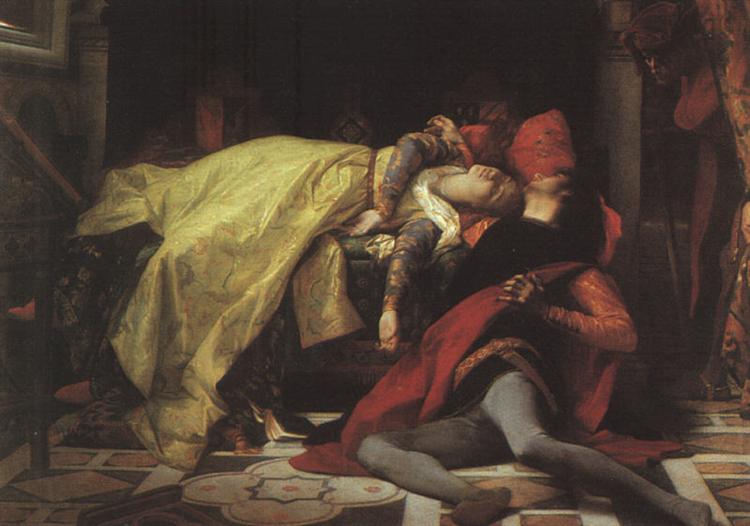 Death of Francesca da Rimini and Paolo Malatesta, 1870 - Александр Кабанель