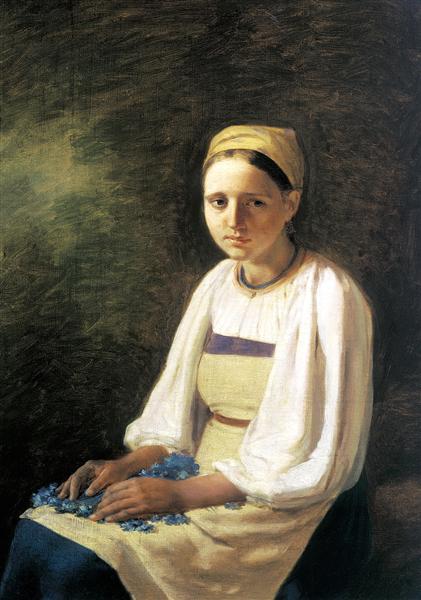 Girl with the Cornflowers - Alekséi Venetsiánov