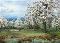 The Pear Orchard - Alfred Parsons