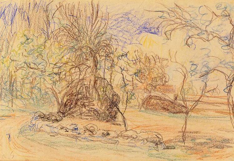 Orchard, 1885 - Alfred Sisley