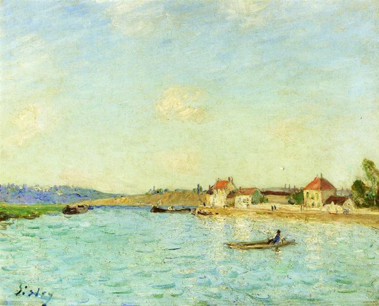 Saint Mammes, c.1885 - Alfred Sisley