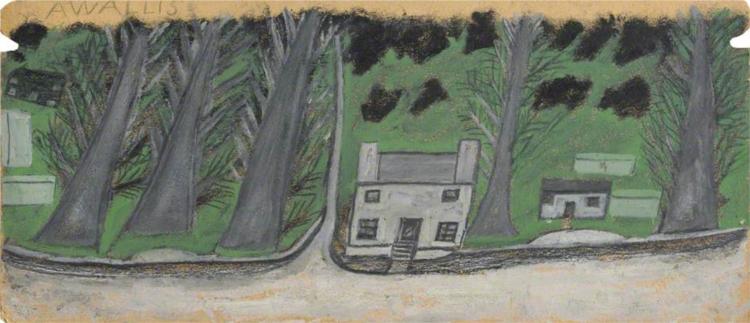 House with Trees, 1937 - Alfred Wallis