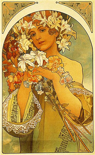 Flower, 1897 - Alfons Maria Mucha