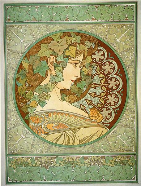 Laurel, 1901 - Alfons Mucha