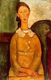 A girl in yellow dress - Amedeo Modigliani