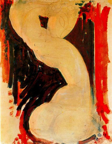 Caryatid, c.1913 - Amedeo Modigliani