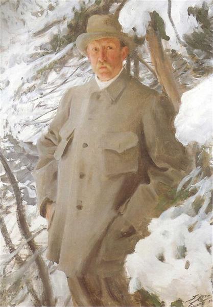 The Painter Bruno Liljefors, 1906 - Андерс Цорн