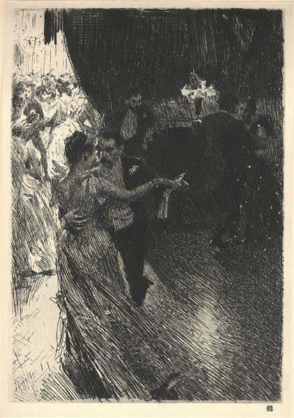 The Waltz, 1891 - Андерс Цорн