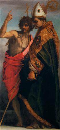 Sts John the Baptist and Bernardo degli Uberti - Andrea del Sarto