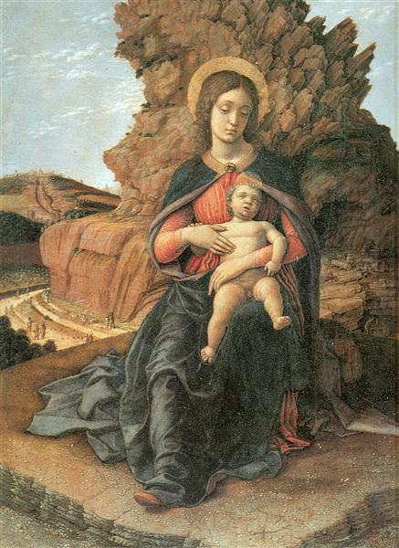 Madonna of the Cave, c.1489 - Андреа Мантенья