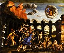 Minerve chassant les Vices du jardin de la Vertu - Andrea Mantegna