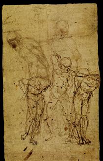 Study for a Flagellation - Andrea Mantegna