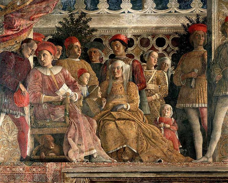 The court of the Gonzaga (detail), 1474 - Андреа Мантенья