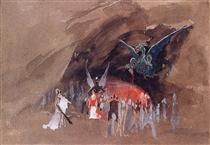 In the dragon cave - Andrei Ryabushkin