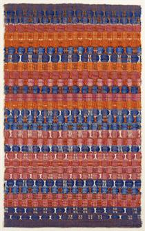 Red and Blue Layers - Anni Albers