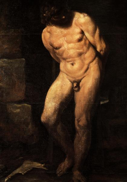Samson imprisoned, c.1595 - Аннибале Карраччи