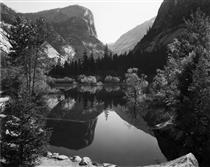 Mirror Lake, Morning, Yosemite National Park - Ansel Adams