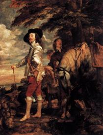 Charles I, King of England at the Hunt - Antoon van Dyck