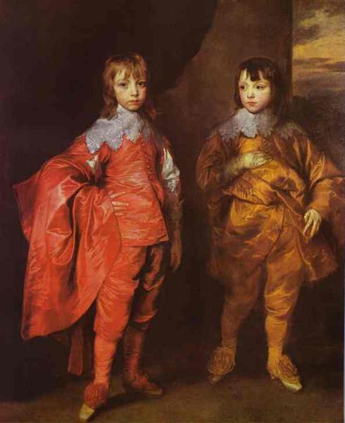 Джордж Вильерс, 2-й герцог Букингемский и его брат лорд Фрэнсис Вилье, 1635 - Антонис ван Дейк