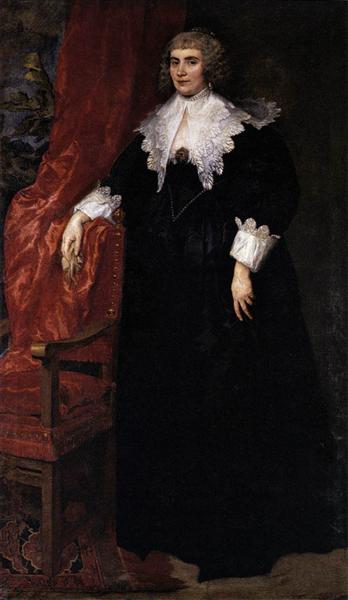 Portrait of Anna van Craesbecke, 1635 - Antoine van Dyck