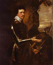 Thomas Wentworth, 1st Earl of Strafford in an Armor - Anton van Dyck