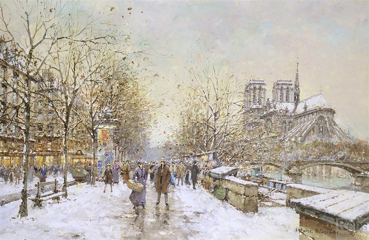 Winter in Paris, Notre Dame - Антуан Бланшар