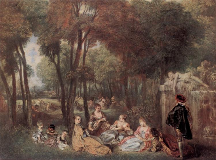 The Champs Élyssées, c.1716 - c.1717 - Antoine Watteau