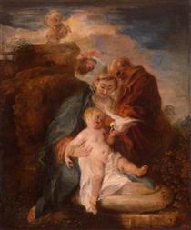 The Holy Family - Antoine Watteau