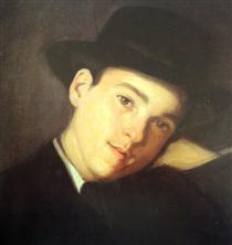 Retrato de Cláudio Carneiro, de Chapéu - António Carneiro