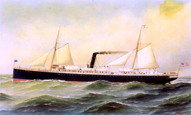 The Steamship Iroquois, 1891 - Antonio Jacobsen